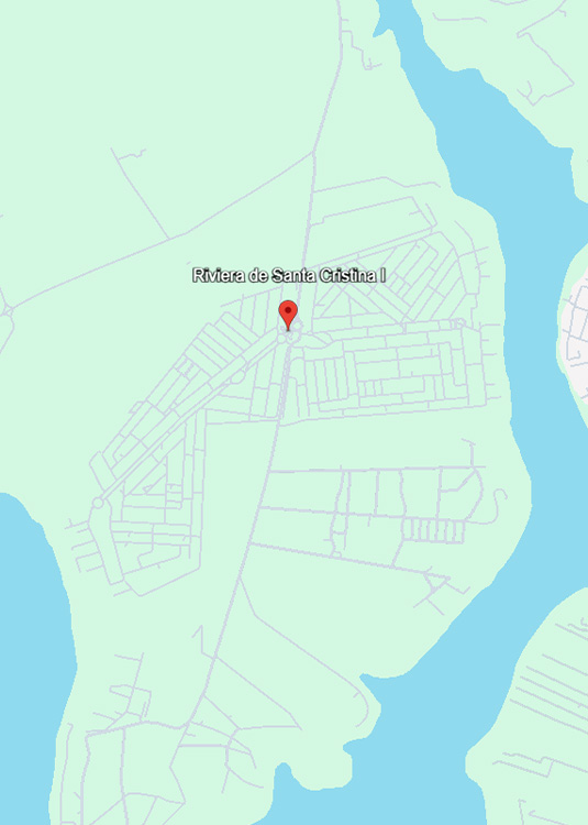 Localização Maps Riviera de Santa Cristina I